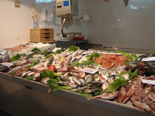 Market fish stall.JPG © Clare and Andrew Payne